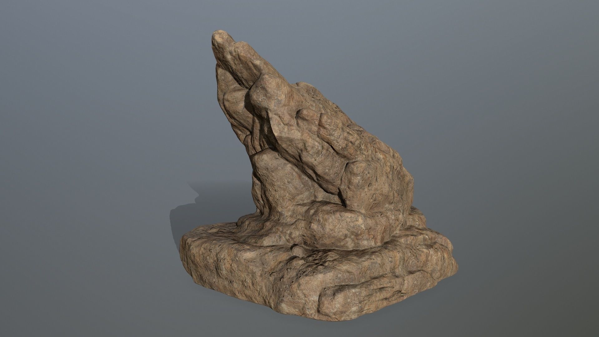 desert rocks Low-poly 3D model_6
