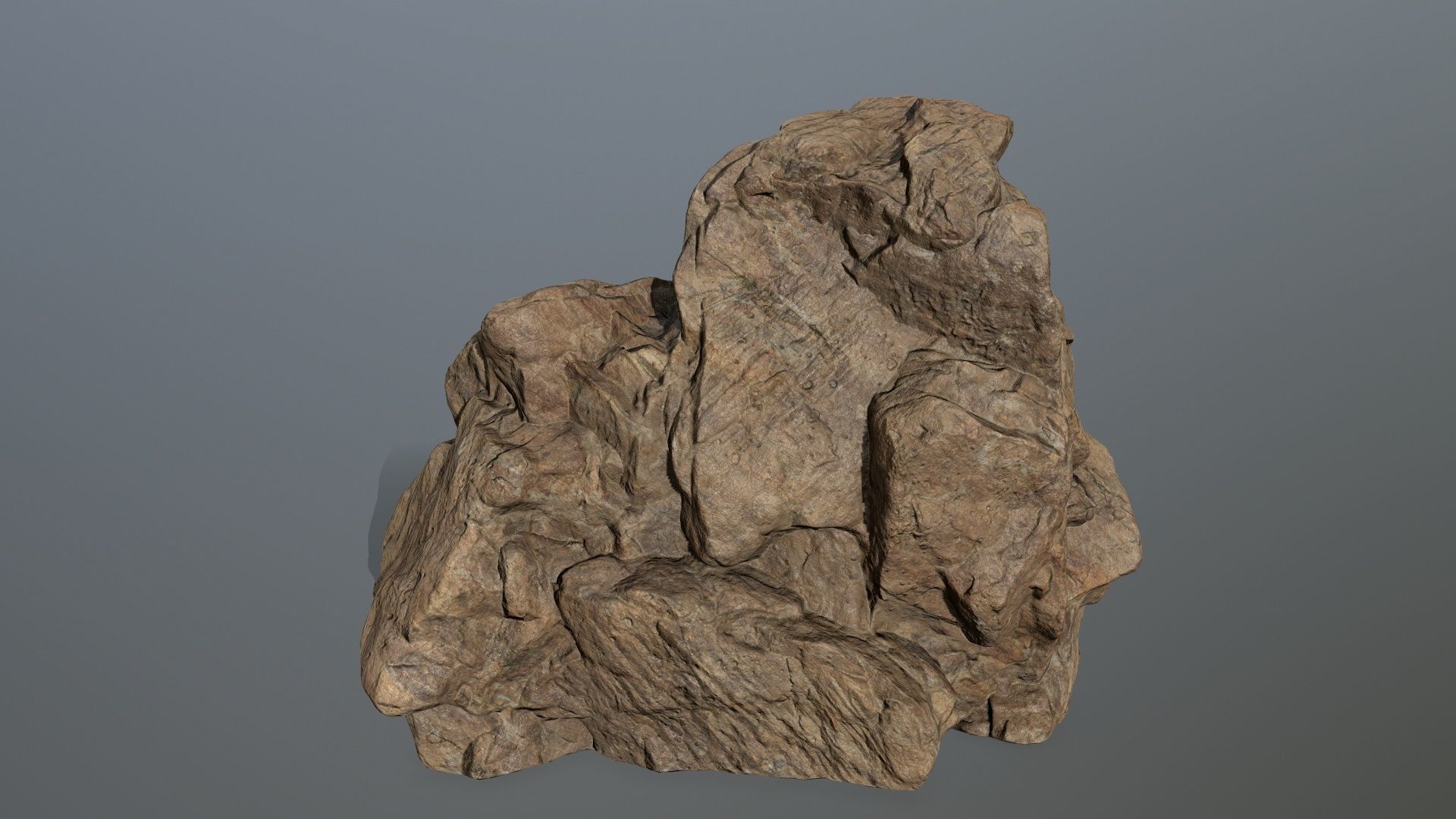 desert rocks Low-poly 3D model_9