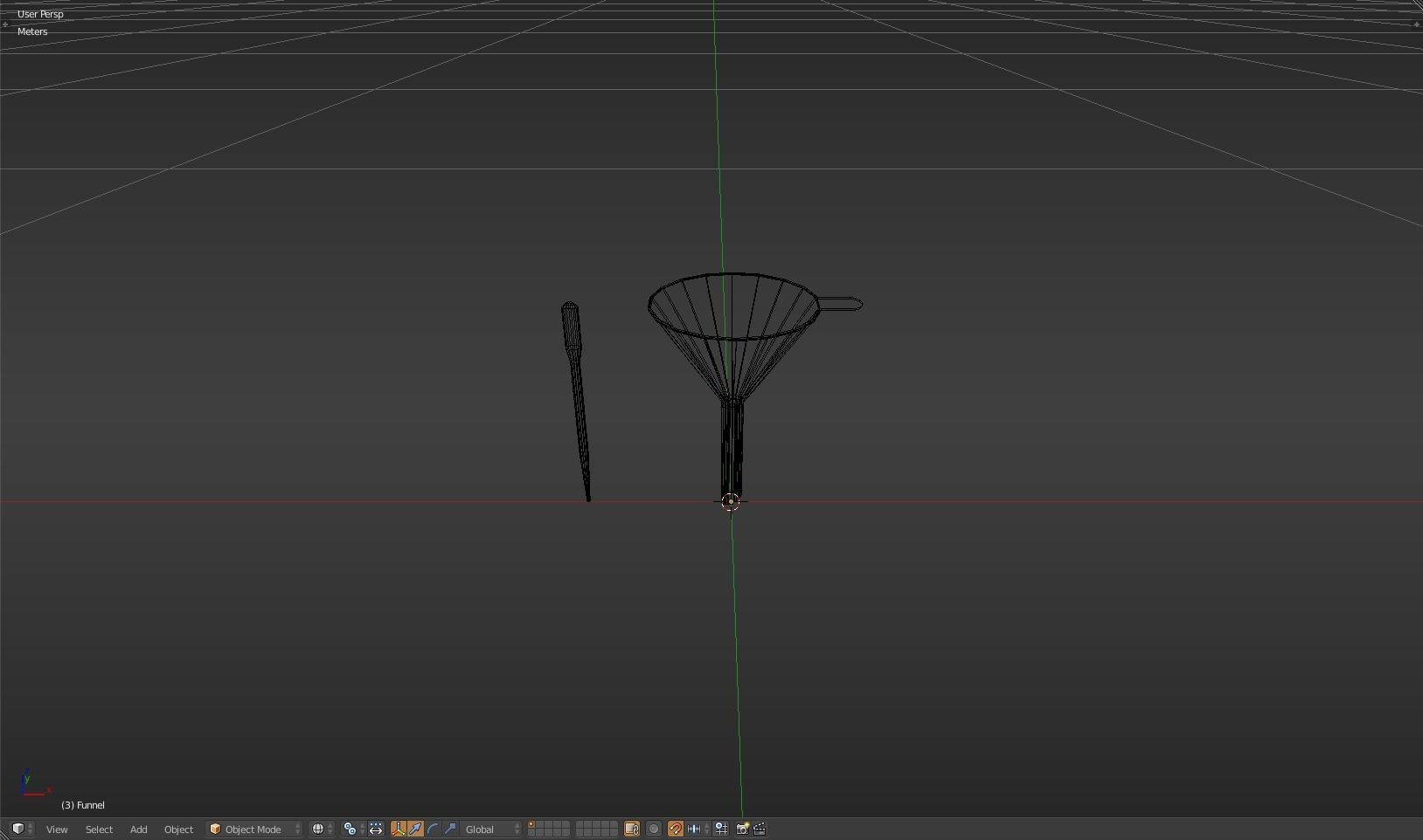 Funnel and Pippete Free low-poly 3D model_7