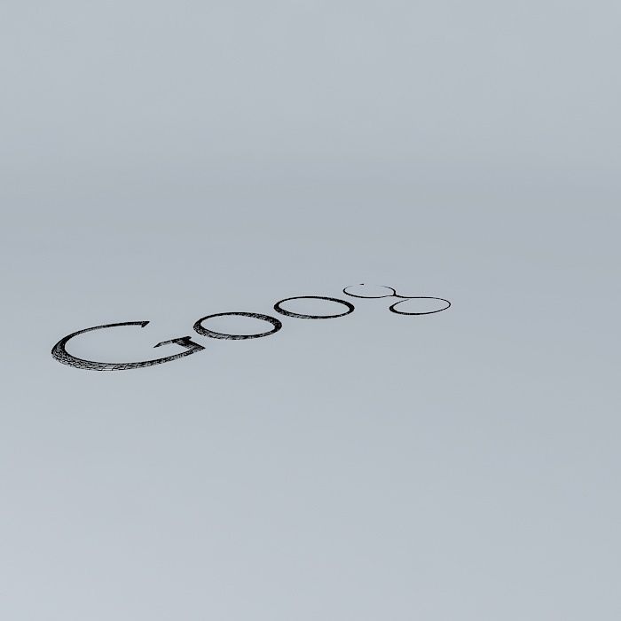 Google Logo / Icon Free 3D model_3