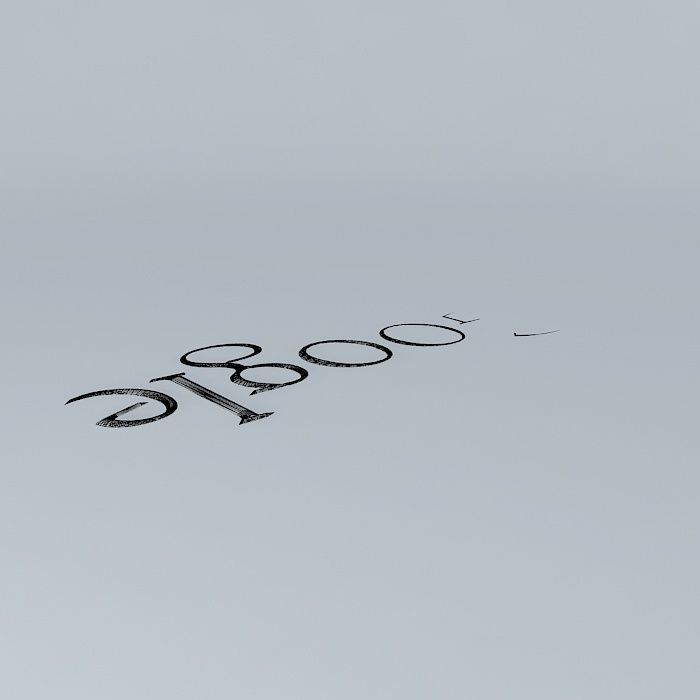 Google Logo / Icon Free 3D model_4