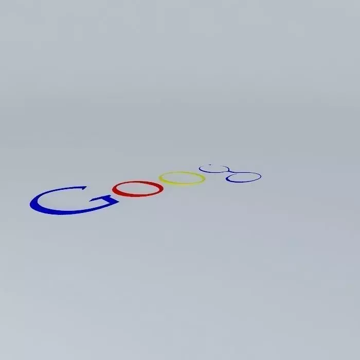 Google Logo / Icon Free 3D model_0