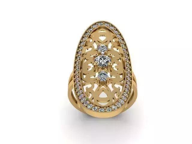 Fashion Jewelry Ring 3D print model 3D print model