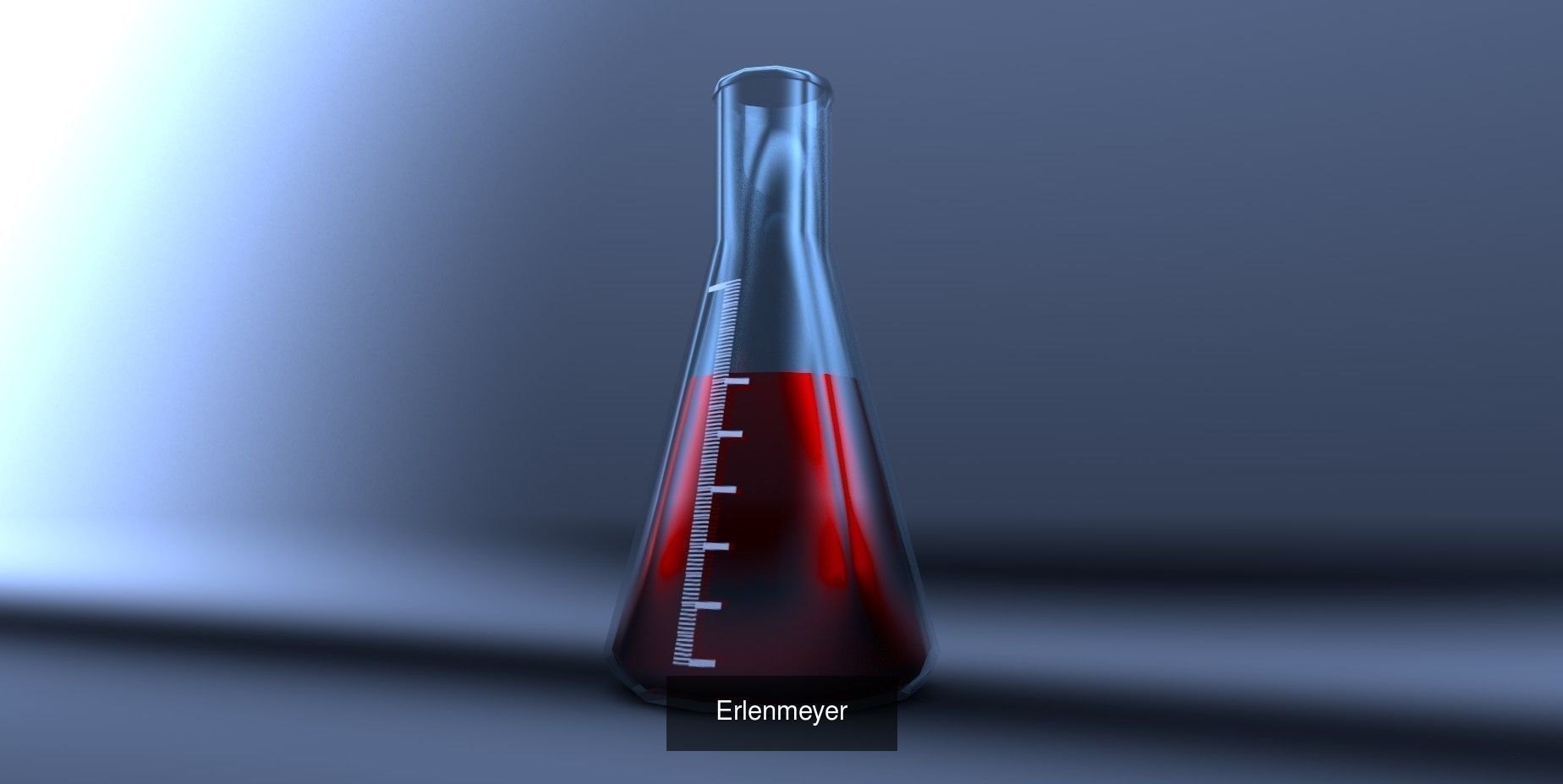 Chemistry Set liquid in flask 3D Model Collection_4