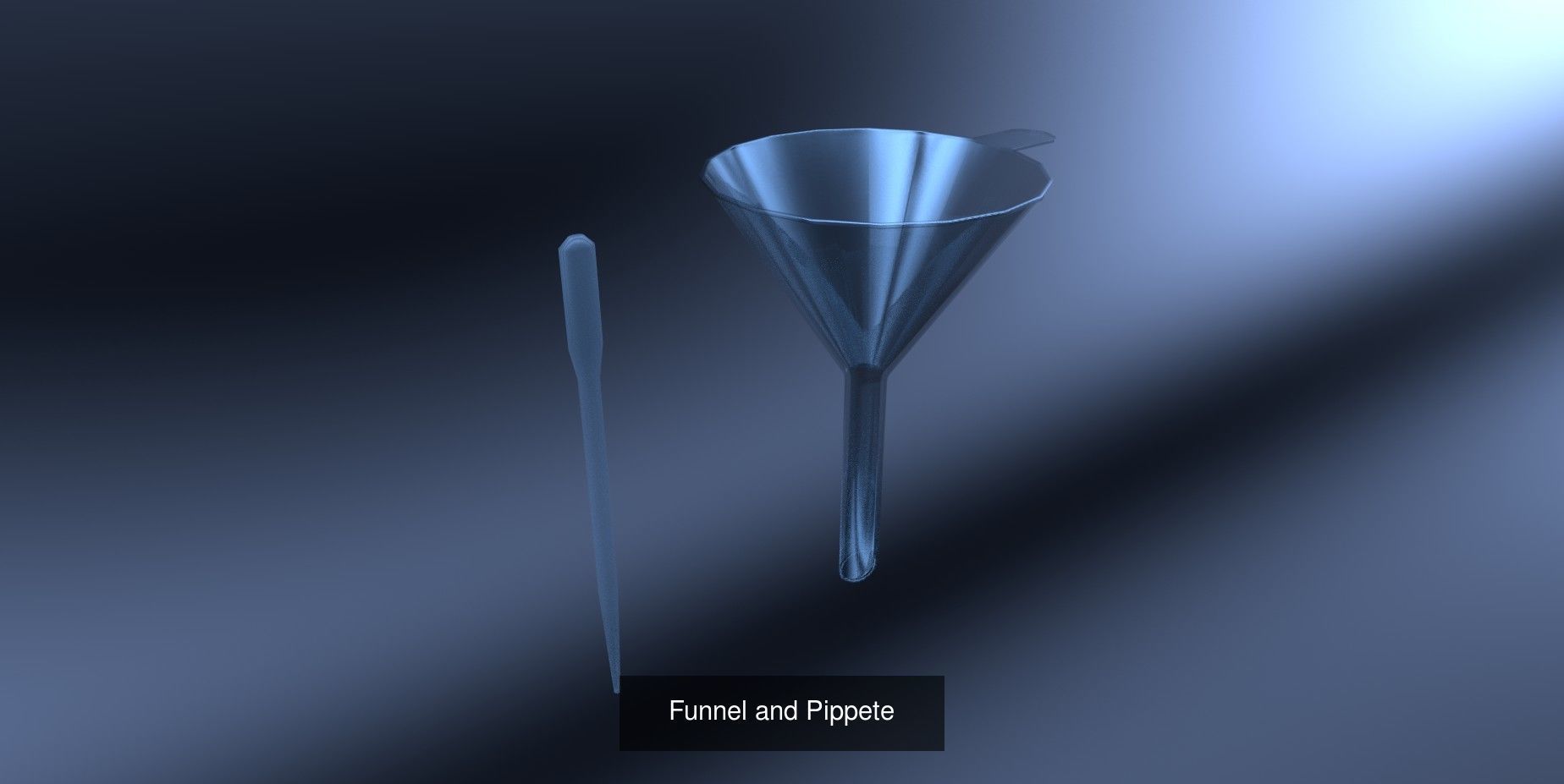 Chemistry Set liquid in flask 3D Model Collection_8