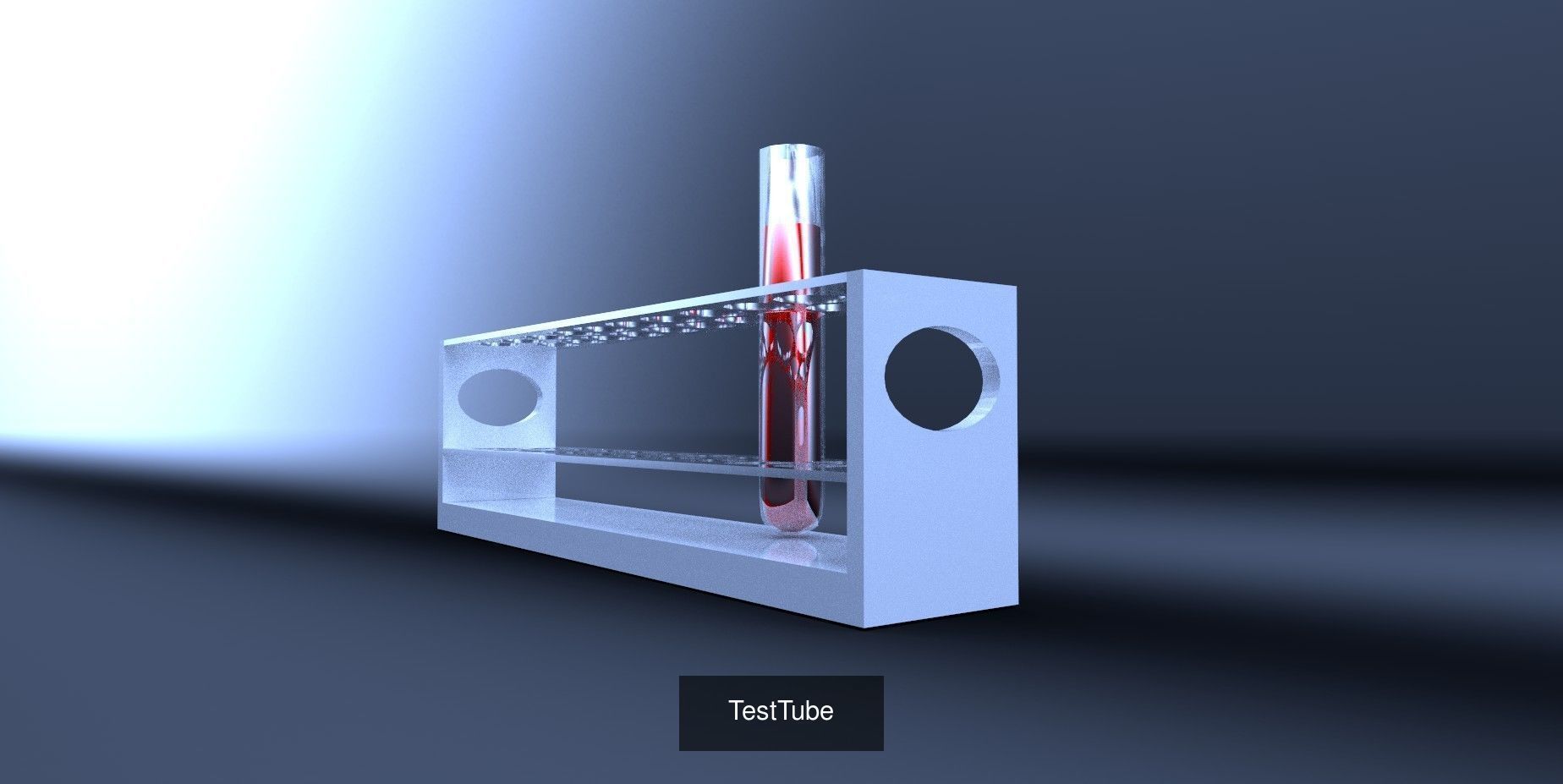 Chemistry Set liquid in flask 3D Model Collection_1