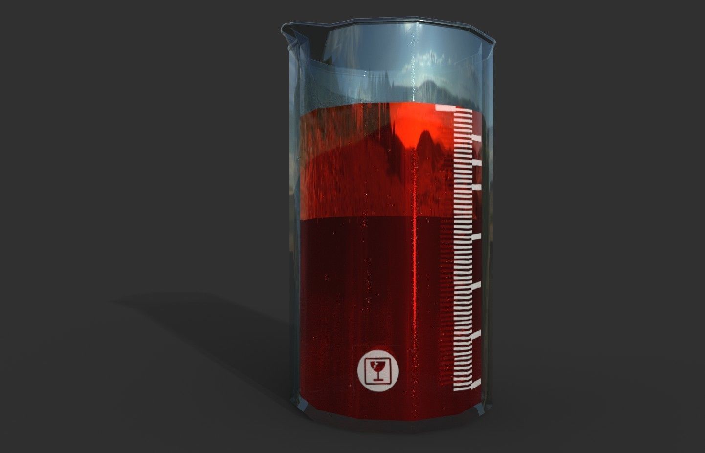 Chemistry Set liquid in flask 3D Model Collection_29