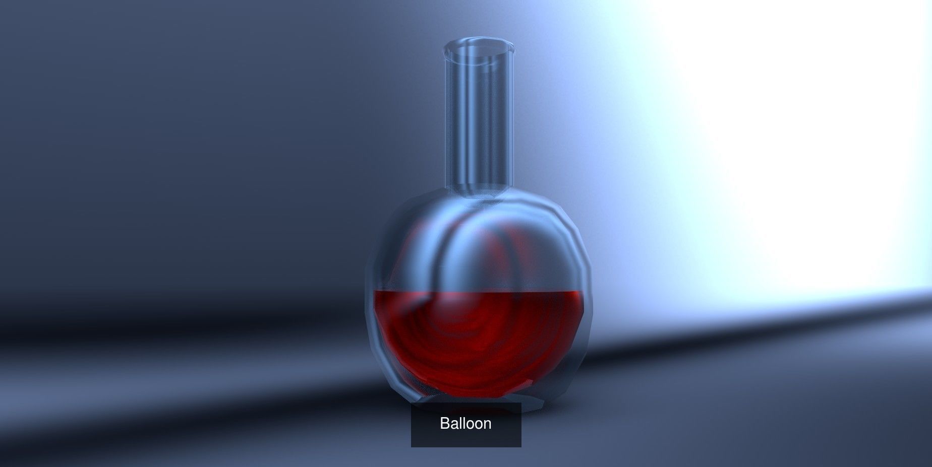 Chemistry Set liquid in flask 3D Model Collection_2