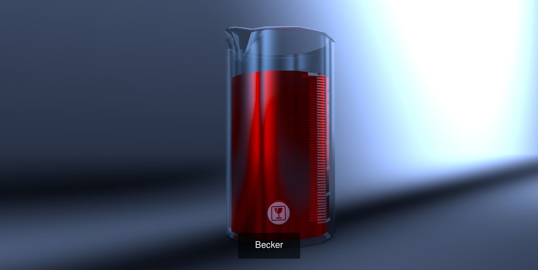 Chemistry Set liquid in flask 3D Model Collection_3