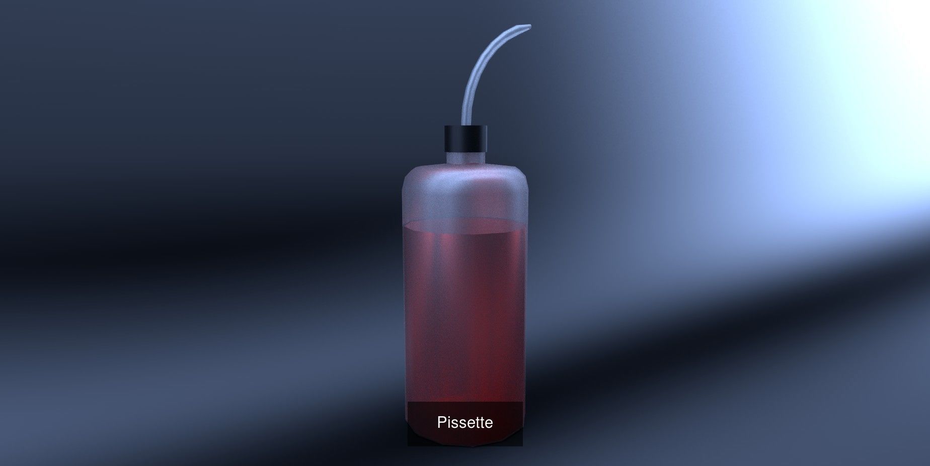 Chemistry Set liquid in flask 3D Model Collection_5