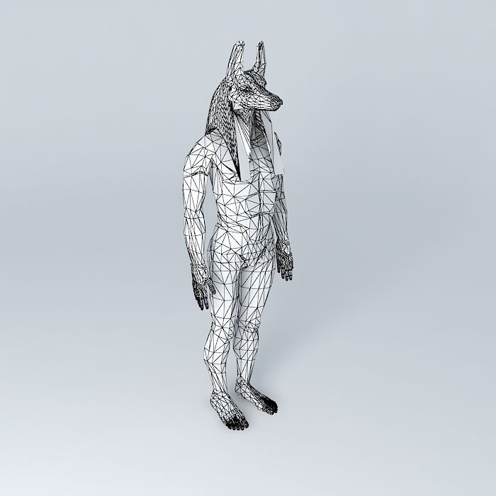 Anubis the man Free 3D model_3