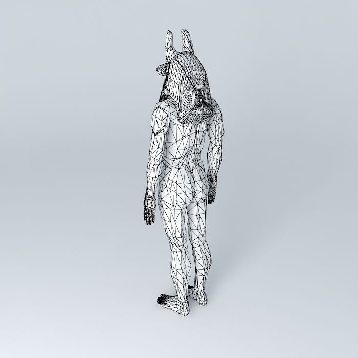 Anubis the man Free 3D model_4