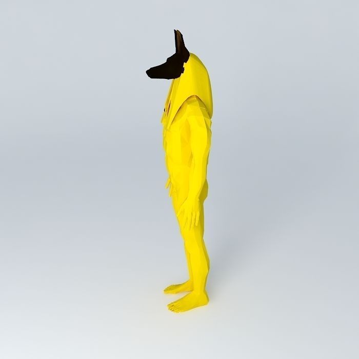 Anubis the man Free 3D model_2