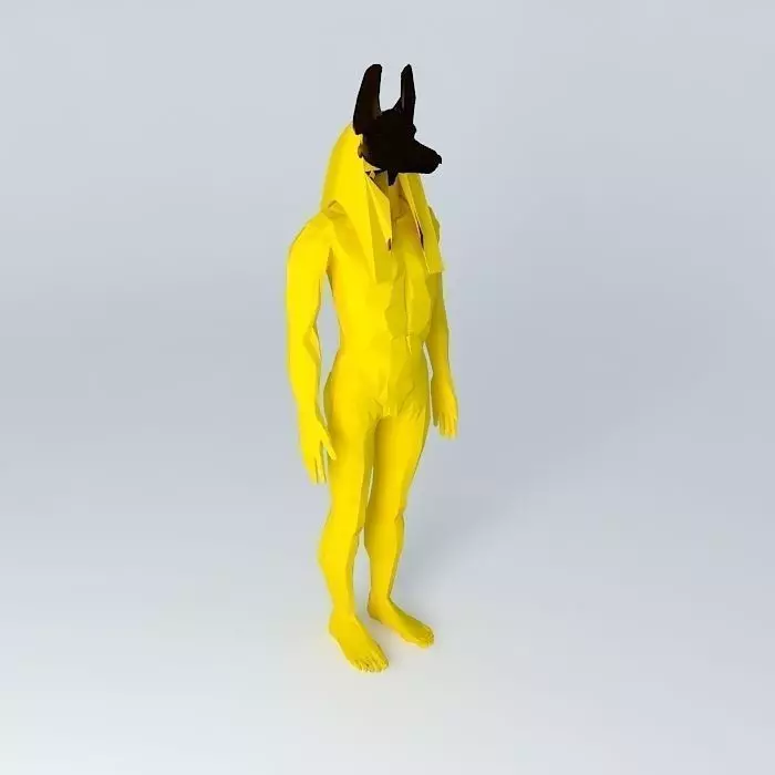 Anubis the man Free 3D model_0