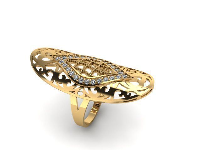 Fashion Jewelry Ring 3D print model 3D print model 3D print model_1