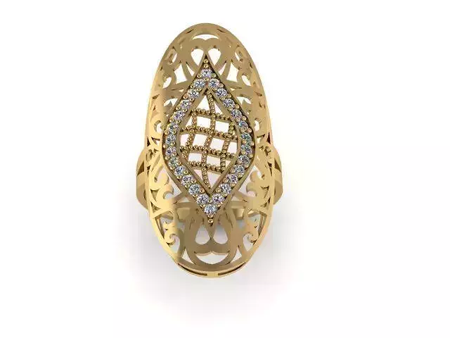 Fashion Jewelry Ring 3D print model 3D print model 3D print model