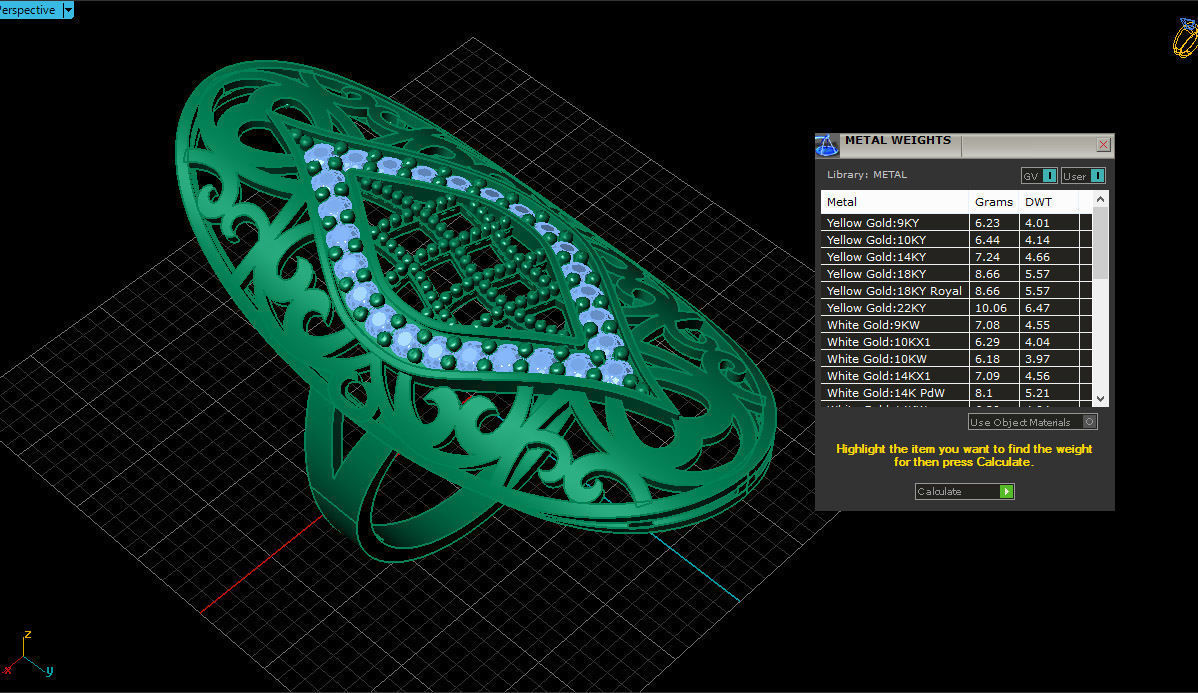 Fashion Jewelry Ring 3D print model 3D print model 3D print model_6