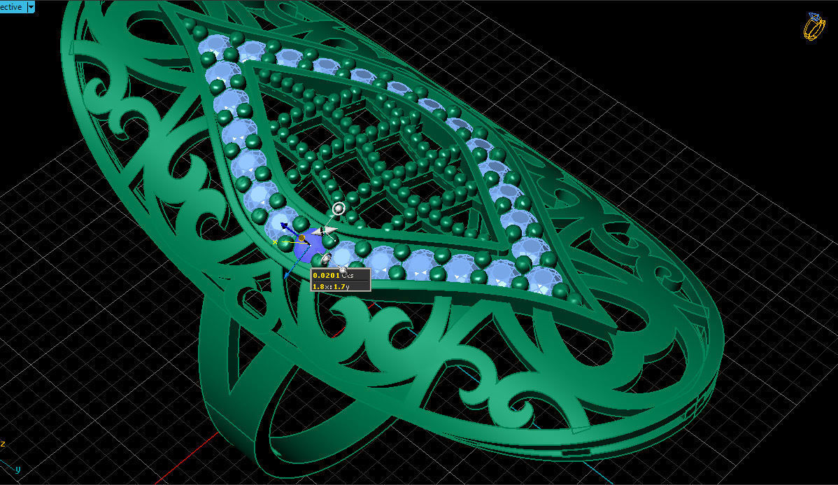 Fashion Jewelry Ring 3D print model 3D print model 3D print model_5