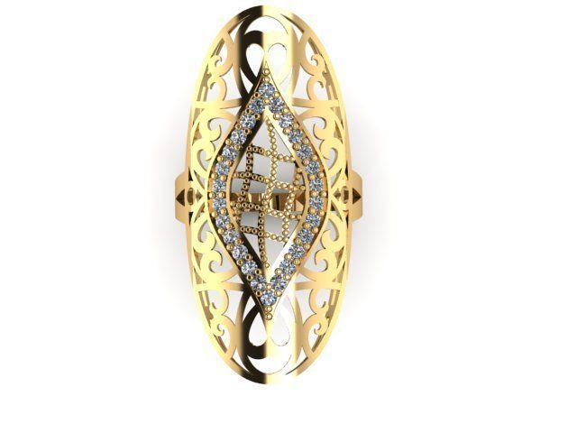 Fashion Jewelry Ring 3D print model 3D print model 3D print model_2