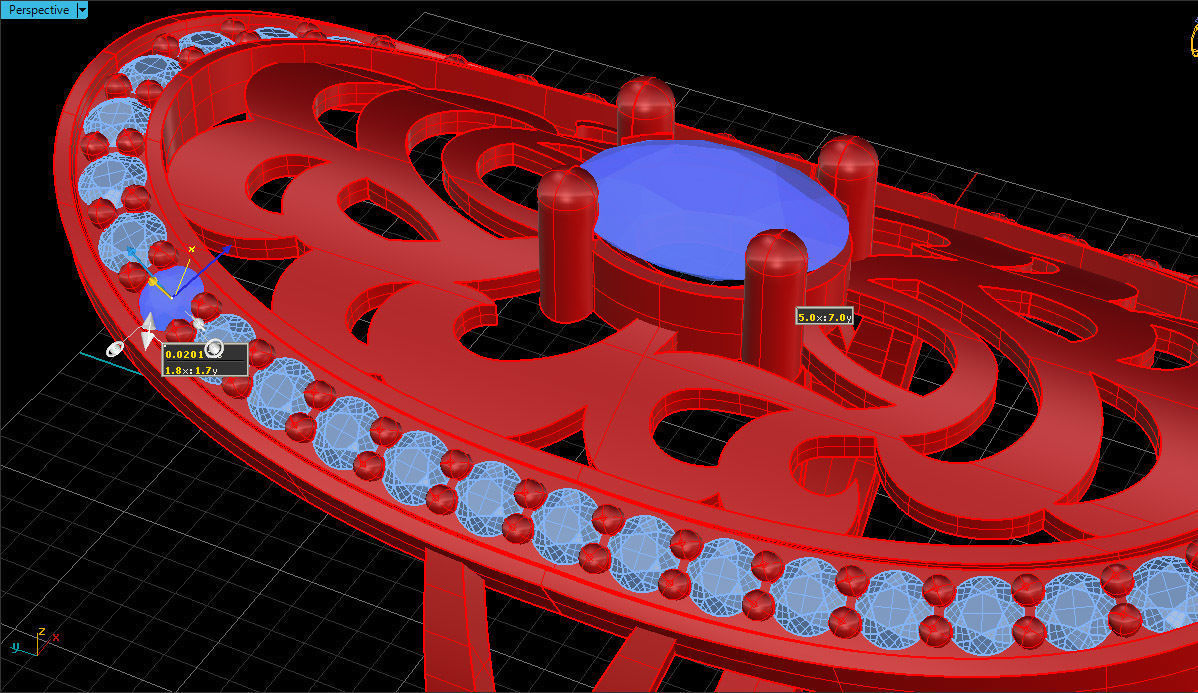 Fashion Jewelry Ring 3D print model 3D print model_5