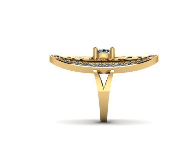 Fashion Jewelry Ring 3D print model 3D print model_2