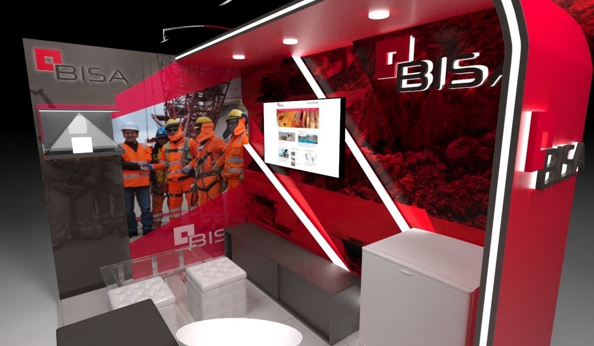 2x3 stand for product exhibition 3D model_3