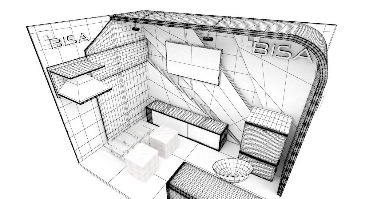 2x3 stand for product exhibition 3D model_7