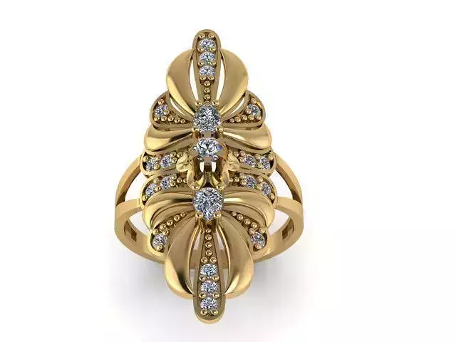 Fashion Jewelry Ring 3D print model 3D print model 3D print model