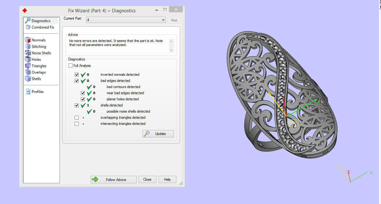 Fashion Jewelry Ring 3D print model 3D print model_8