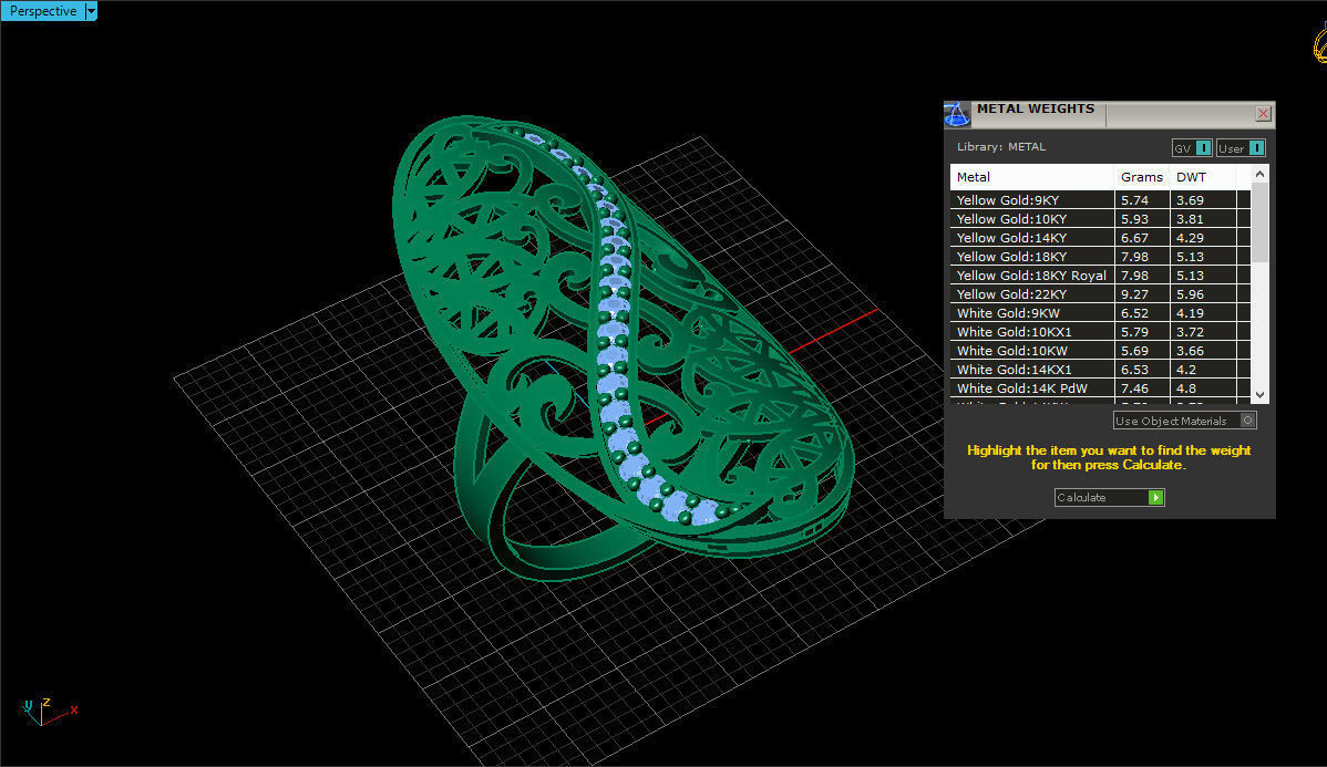 Fashion Jewelry Ring 3D print model 3D print model_6