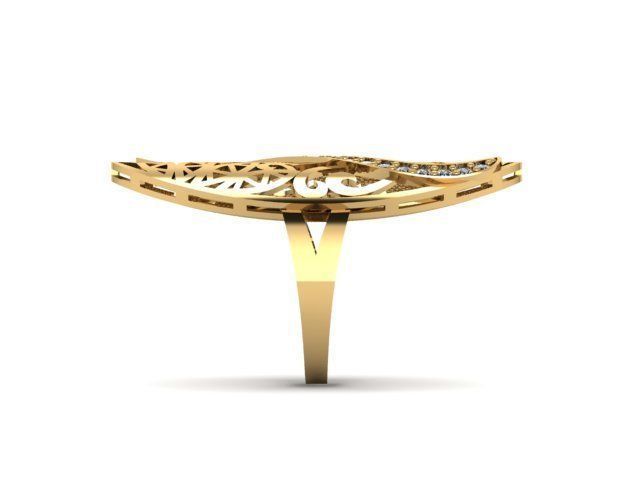 Fashion Jewelry Ring 3D print model 3D print model_3