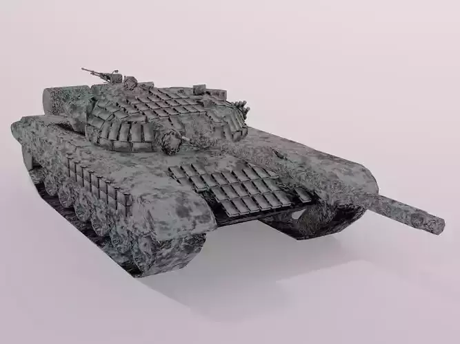 3d T72b Tank For Game Modeling And Designing