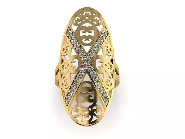 Fashion Jewelry Ring 3D print model 3D print model