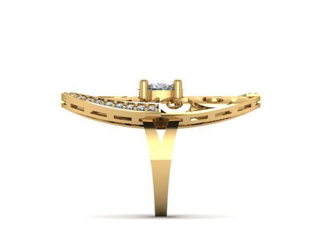 Fashion Jewelry Ring 3D print model 3D print model_4