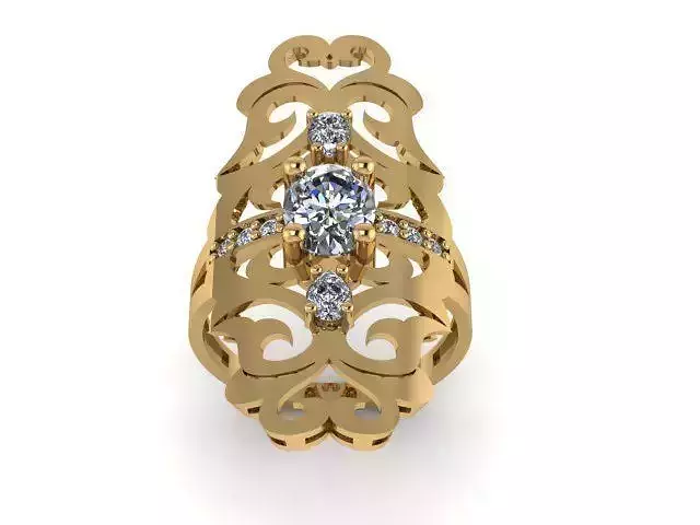 Fashion Jewelry Ring 3D print model 3D print model