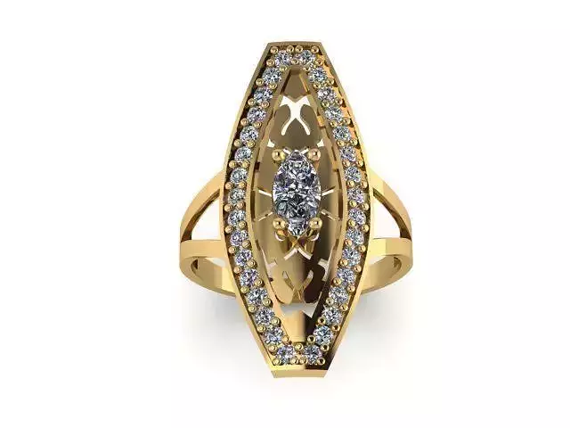 Fashion Jewelry Ring 3D print model