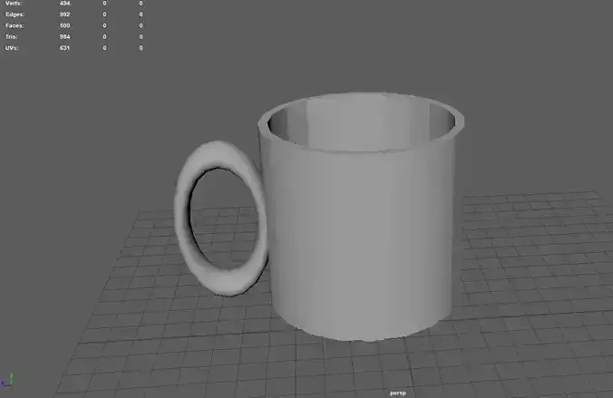 Cup Low Poly coffee mug