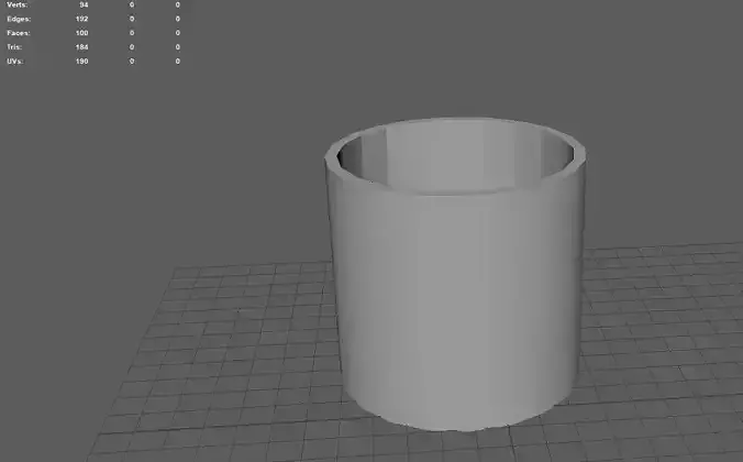 Glass Cup Low Poly