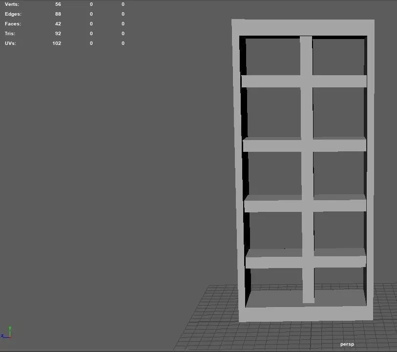 Window Big Low Poly Free 3D model_0