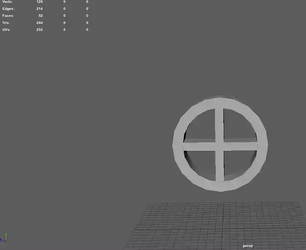 Window Round Low Poly