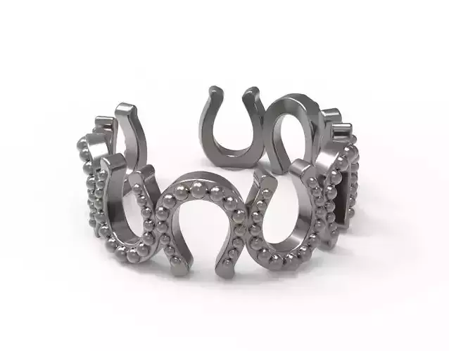 Earcuff fake horseshoes 3D print model