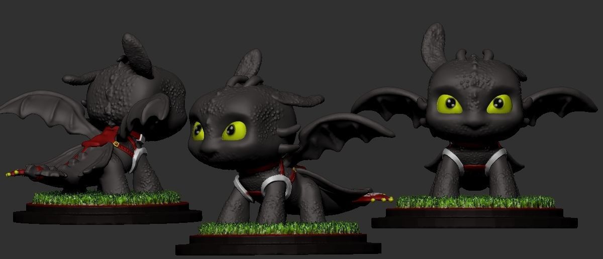 Toothless Pop  Funko 3D print model_2