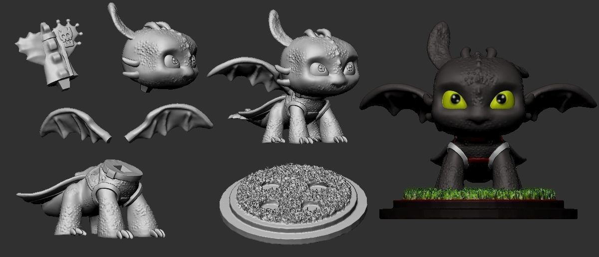 Toothless Pop  Funko 3D print model_4