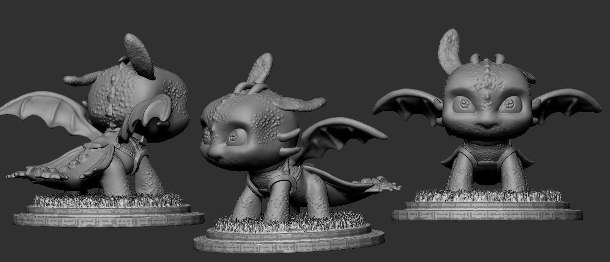 Toothless Pop  Funko 3D print model_3