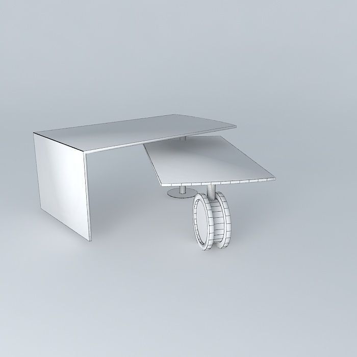 Wheel Coffee Table  Free 3D model_4