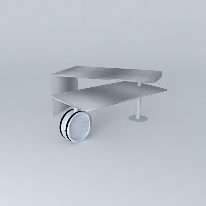 Wheel Coffee Table  Free 3D model_1