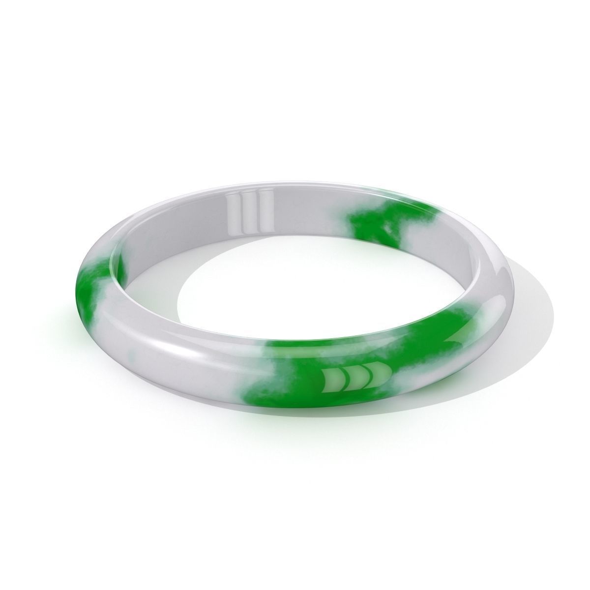 Jade Bracelet Band N002 3D model_2