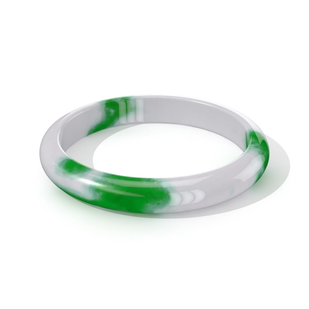 Jade Bracelet Band N002 3D model_1