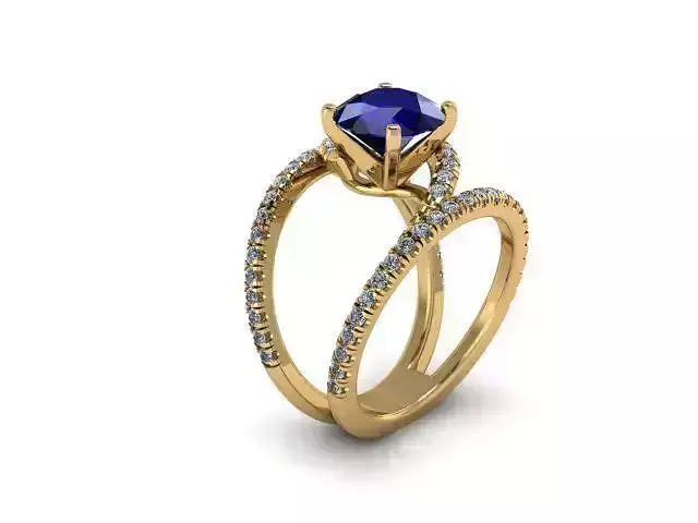 Tanzanite two bands 