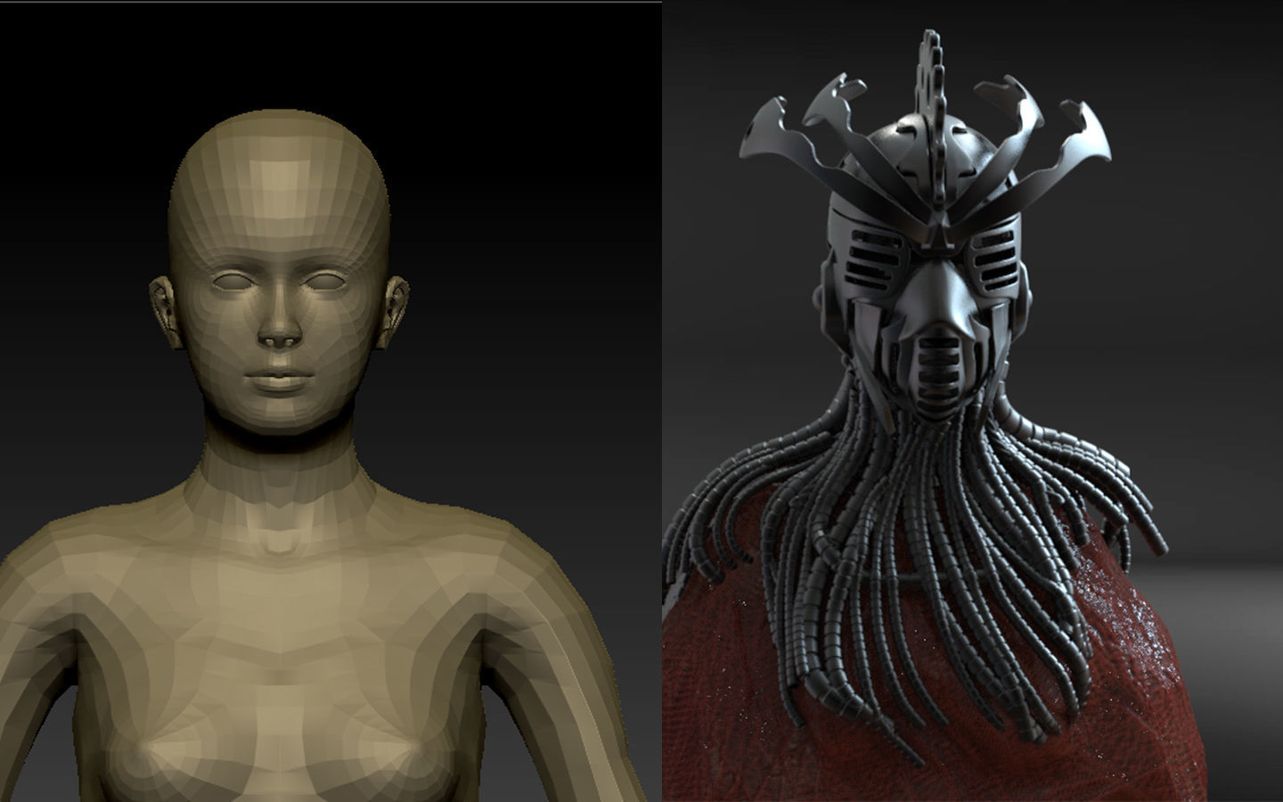 Cyber Punk Helmet Timelapse and Model 3D print model_8